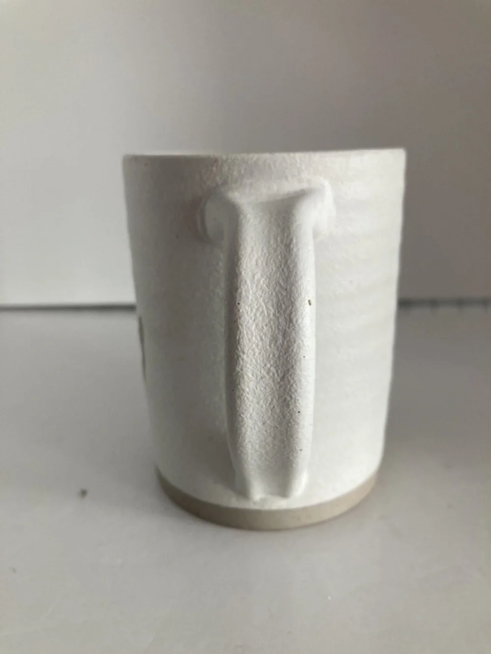 Pottery Barn Farmstead Rabbit Mug Bunny Ears Stoneware 16oz Off-White EUC